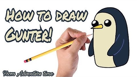 How to draw Gunter! Step by step!