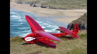 Dragonfly. Biplane Glider maiden flight