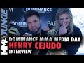 Henry Cejudo interview with MMA Junkie is interrupted by fellow champs