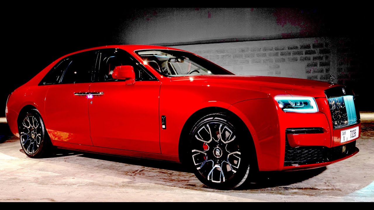 New Rolls Royce Black Badge Ghost 2023 Super Sedan Luxury Red Color