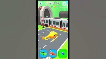 Shape-shifting funny race gameplay on android level 52 #shorts