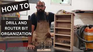 Banish the Chaos: Easy to Build Drill and Router Bit Organizer