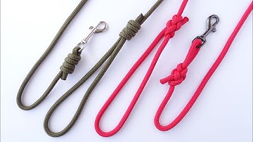 2 Ways to Make a Dog Leash Out of Rope-The Broach Loop / Double Fisherman