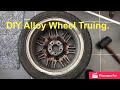 DIY Buckled Alloy Wheel Truing / Straightening - Volvo D5