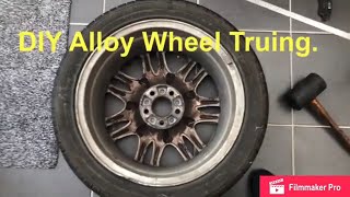 DIY Buckled Alloy Wheel Truing / Straightening  Volvo D5