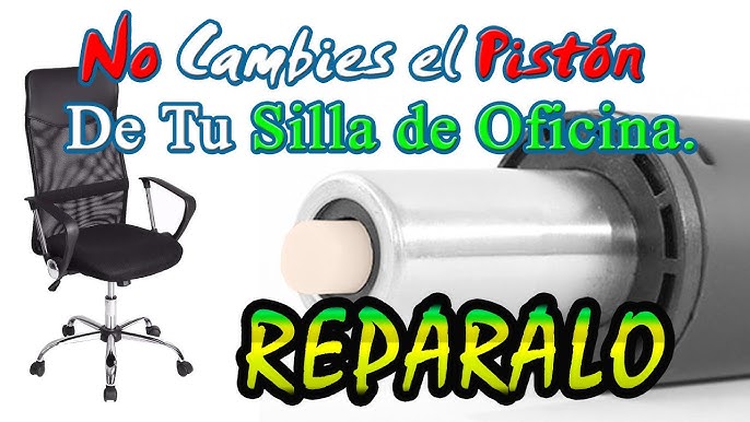 Cómo cambiar en 3 pasos un pistón de gas de una silla giratoria de oficina,  escritorio o estudio? 