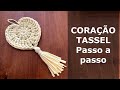 Coração Fio de Malha - Pingente - Passo a passo - Iniciantes