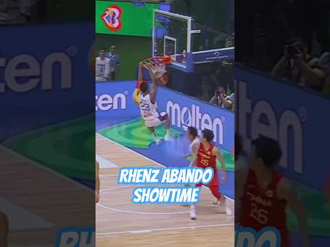 Rhenz Abando Showtime vs. China #fibawc #fiba #gilaspilipinas #rhenzabando #winforall