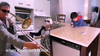 When mom isn&#39;t home VS When mom is home (the oven boy cover) Freaks - Timmy Trumpet