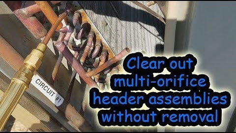 How to repair a Carrier or Trane multiple orifice header without removal