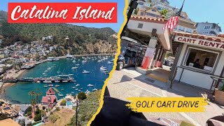 Catalina Island Golf Cart Rental drive Avalon California from the rental shop and back #travelvlog