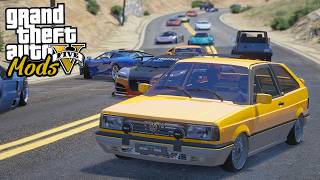I ENTERED A STREET RACE WITH A TURBO GOL GTI! - GTA 5 MODS screenshot 5