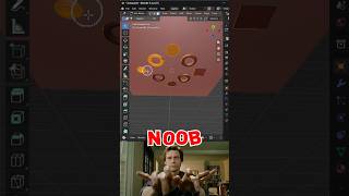 Blender Noob vs Pro: Invert Selection in Seconds! 🔥 || #blender #3d #tutorial #cgi #3danimation