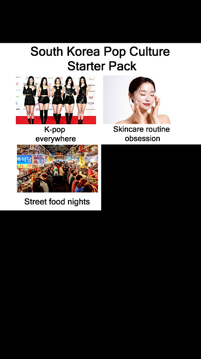 South Korea Pop Culture Starter Pack #kpop #kdrama #shorts
