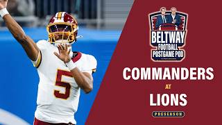 Commanders Postgame: Jayden Daniels & starting offense plays one series in preseason loss to Lions