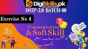 communication and soft skills exercise 4 batch 8 solution 2024 #communicationskill #digiskills