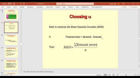 MOVING AVERAGES AND MEAN ABSOLUTE DEVIATION  in EXCEL | OPERATIONS MANAGEMENT | FORECASTING