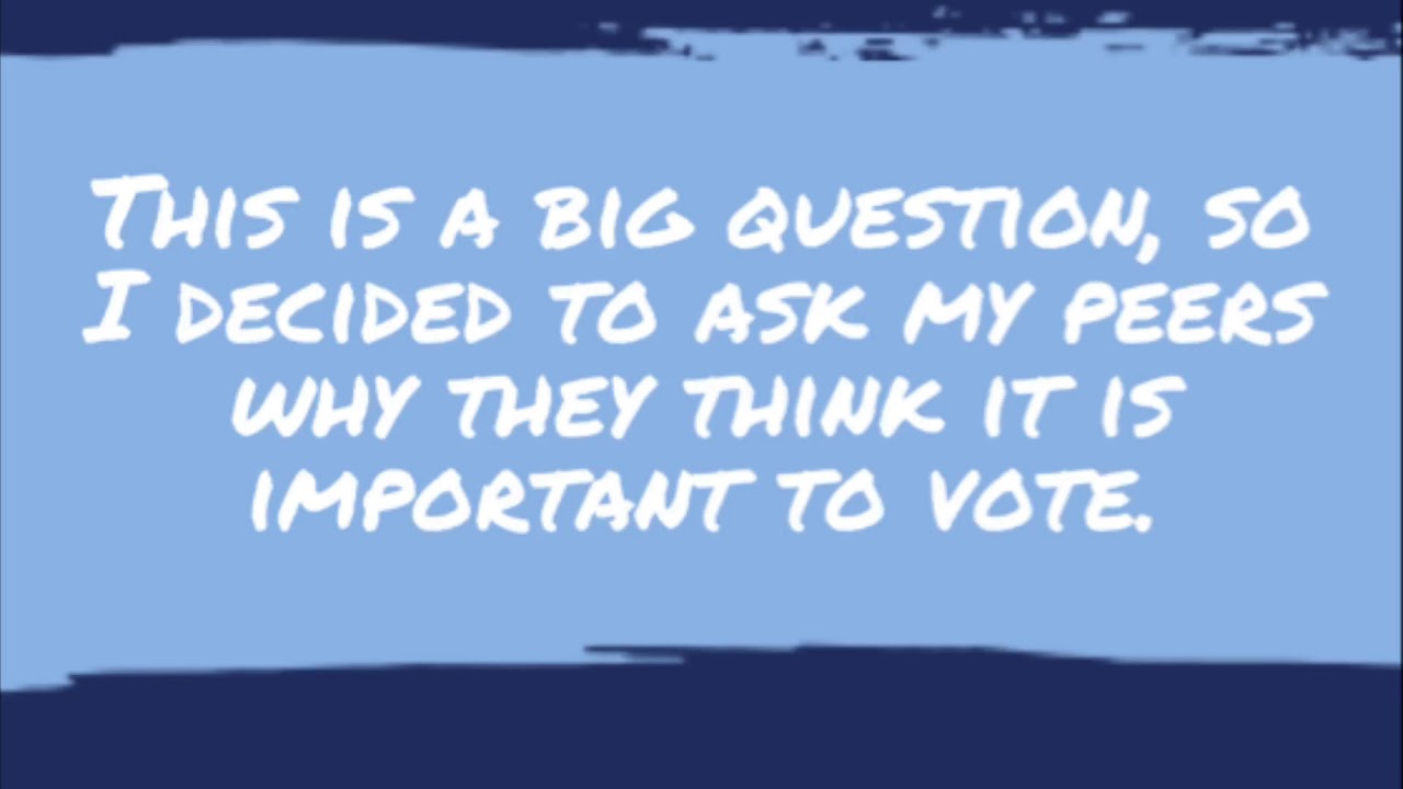 Why is voting important youtube