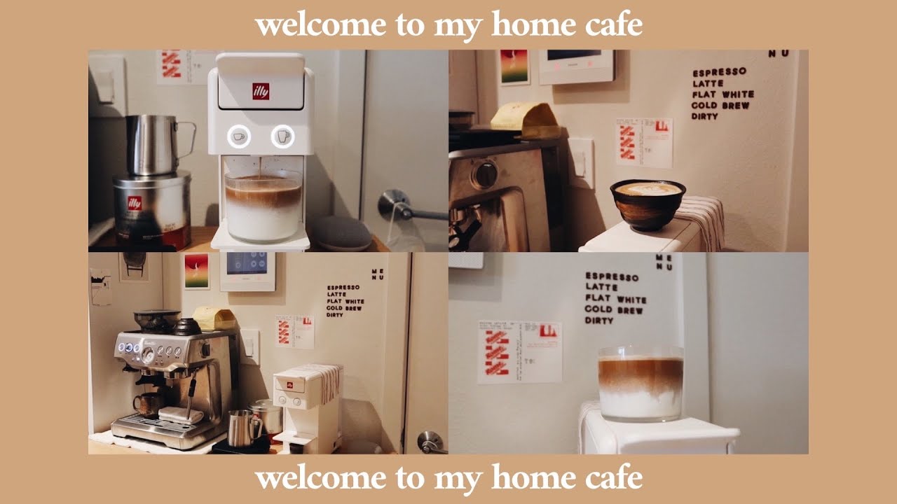 a home cafe vlog: lattes and iced latte! ☕️🍼🥛| hobbies babe