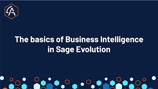 The basics of Business Intelligence in Sage Evolution