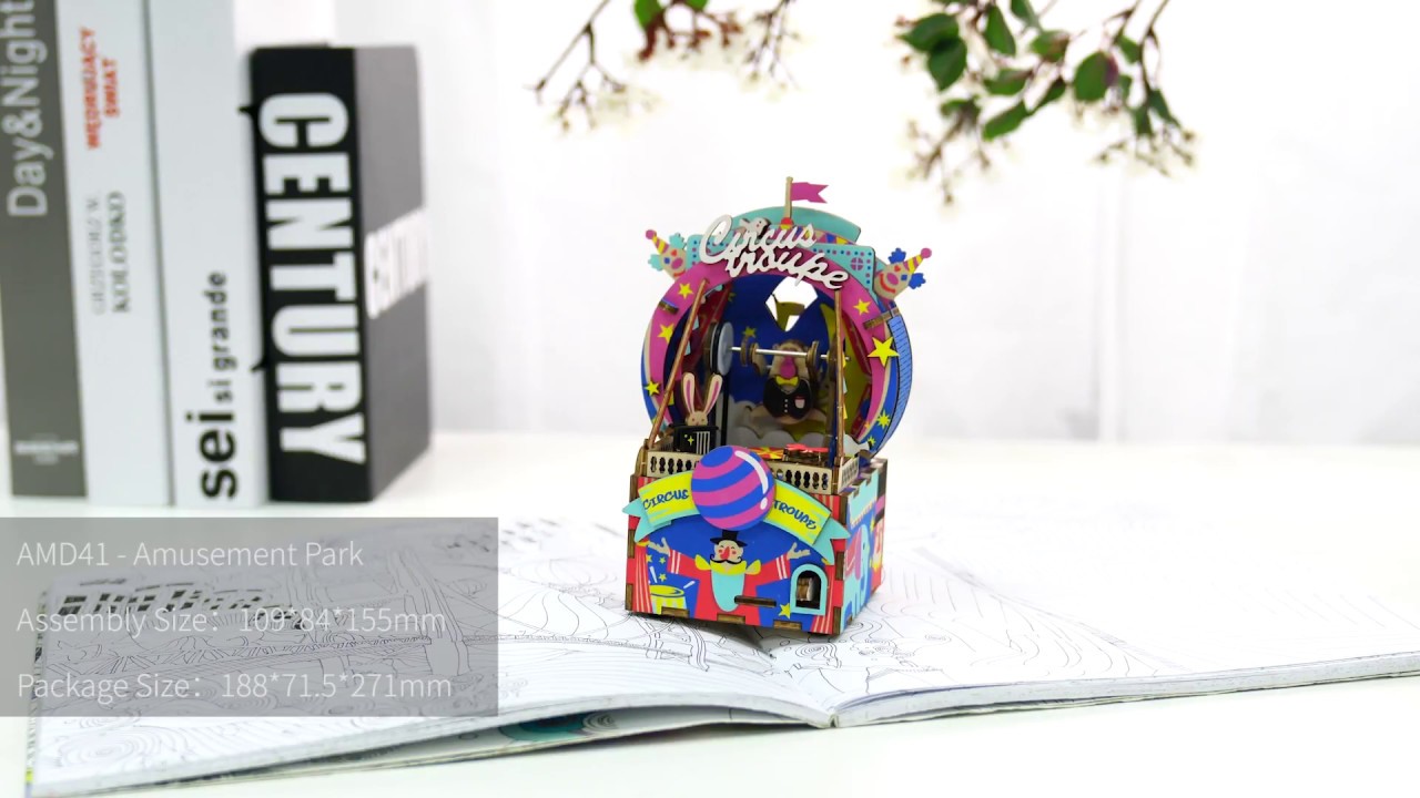 Robotime New arrival music box Series - 3D wooden puzzle