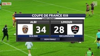 Rugby à Xlll - Albi / Limoux demi finale de la coupe Lord Derby