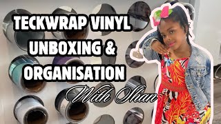 Unboxing Teckwrap Craft Vinyl with My Daughter | Craft Organisation Vlog