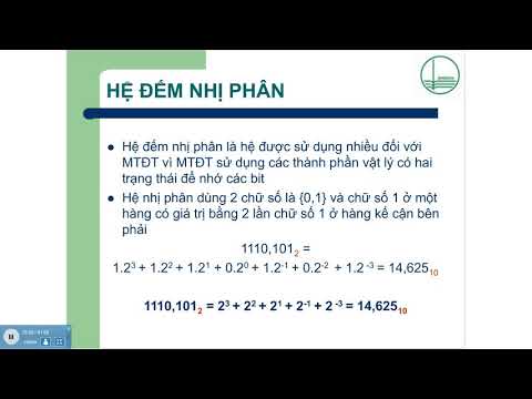 Video Tin học cơ sở Bài 2 - Module 4: Số học nhị phân - YouTube
