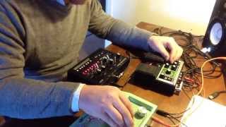experimental jam on the monotribe with a space echo RE-201 and a Danelectro reel echo.