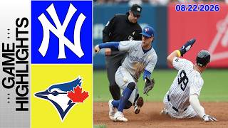 Yankees vs Blue Jays Full Game Highlights (Aug 22, 2026) | 2026 MLB Season screenshot 5