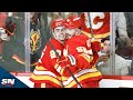 Matt Coronato Finishes Off Flames' Pretty Passing Sequence For Power-Play Goal
