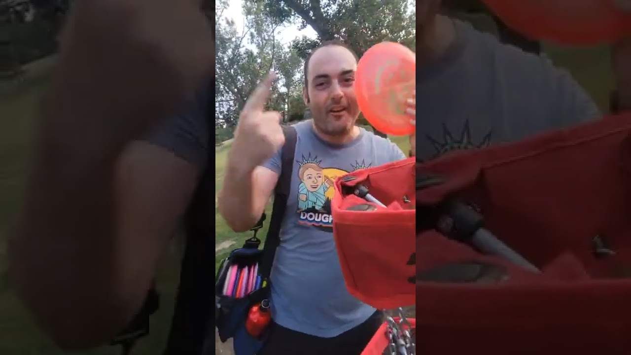 luke with an ace at the old thorncliffe basket 9. huck yeah, luko3 🥏⛓👏🏾[2022.08.24]