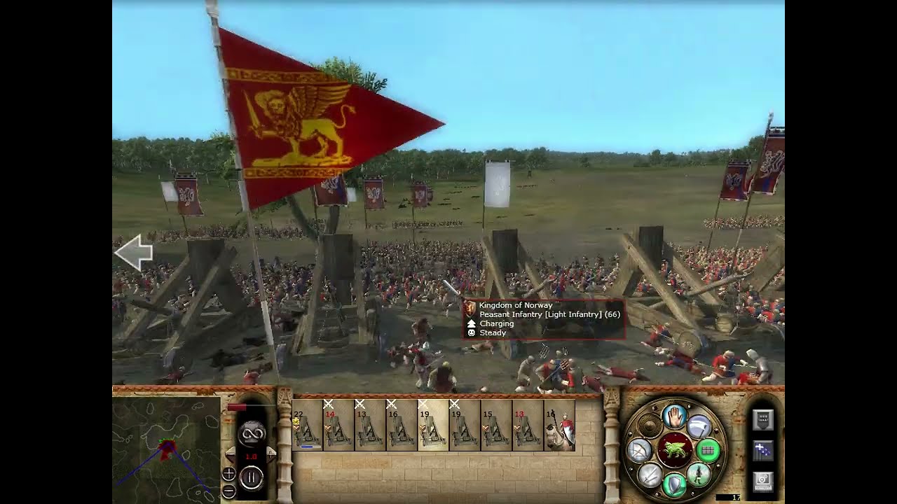 Medieval II Total War - Artilllery showcase: Mangonel