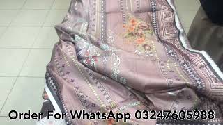 Sana Safinaz’Kotrai Wool Full Front Embriodered Digital Printed 3 pcs Suit Umair Fabrics Faisalabad screenshot 2
