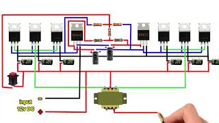 inverter 12v to 220v , 2500W NO IC #inverter
