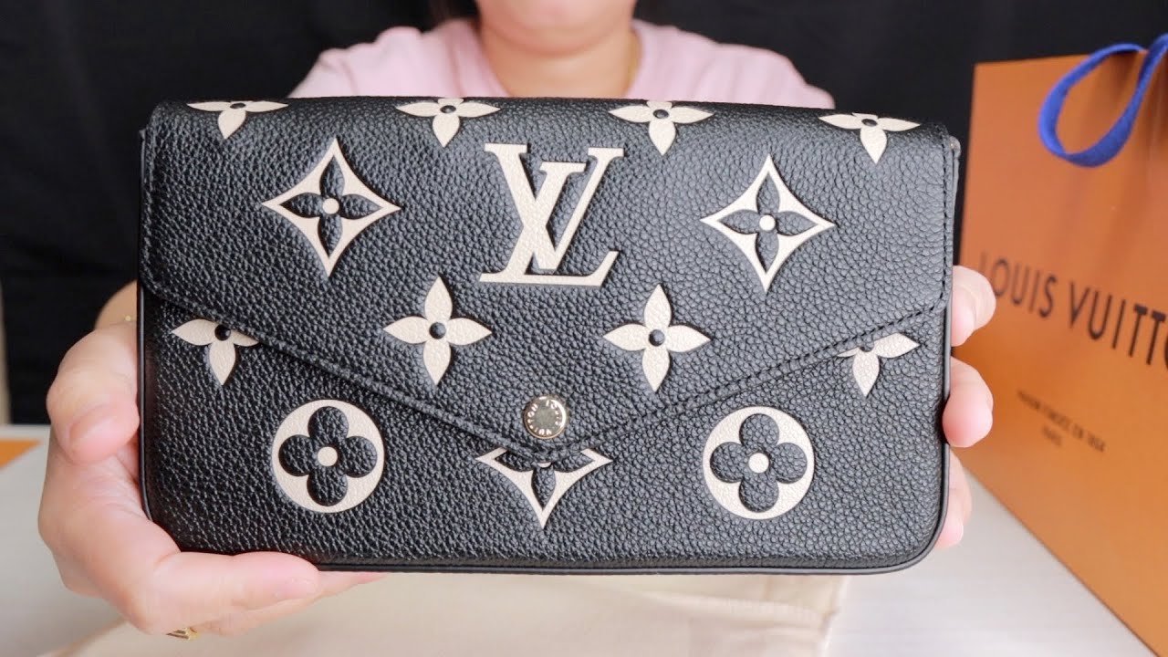 felicie pochette black beige