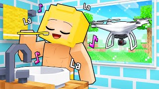 Using Drone Mod To Spy On My Friend In Minecraft