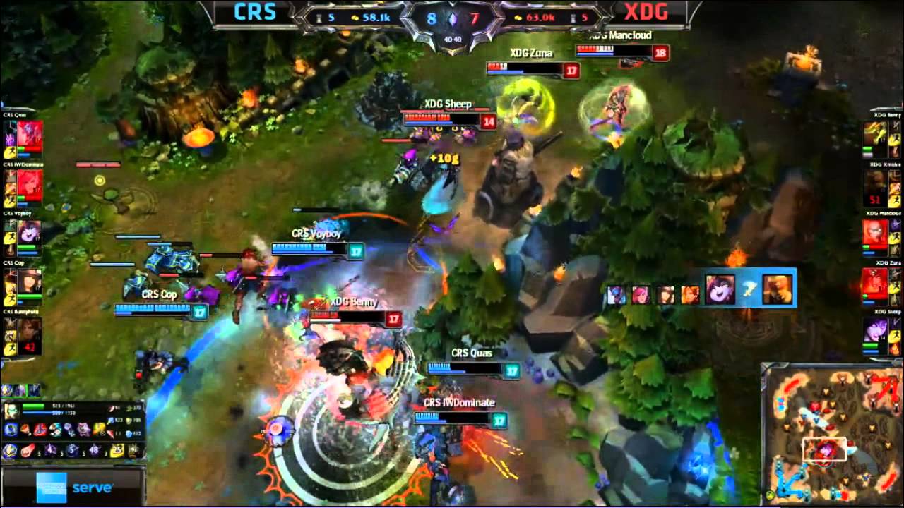 CRS Voyboy Lulu Quadra Kill - CRS vs XDG W8D1 - 2014 NA LCS Spring