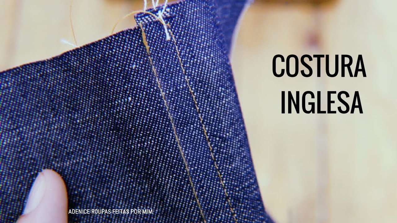 COSTURA INGLESA ACABAMENTO PARA JEANS 