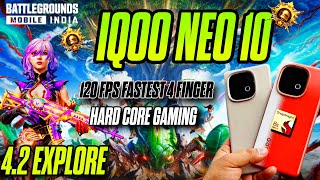 IQOO NEO 10 120 FPS GAMEPLAY TEST | WITH ORIGIN OS 6 | FPS METER #iqooneo10 #bgmilive