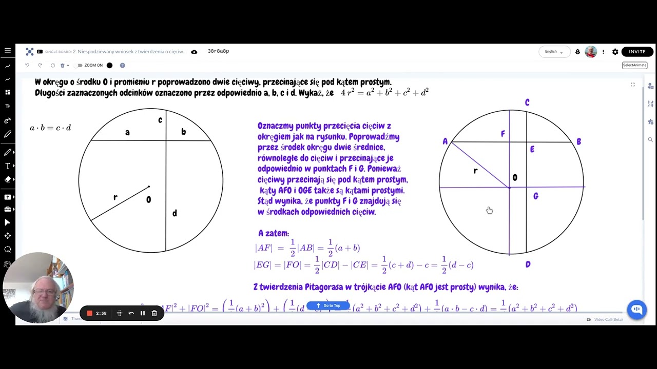 Niespodziewany wniosek z twierdzenia o cięciwach