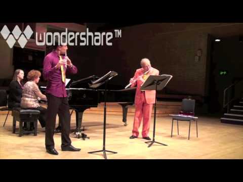 William Bennett and Vytenis Gurstis play Brahms flute duet