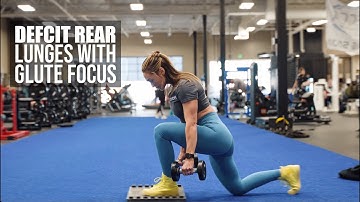 Deficit Rear Lunges (Glute Focused)