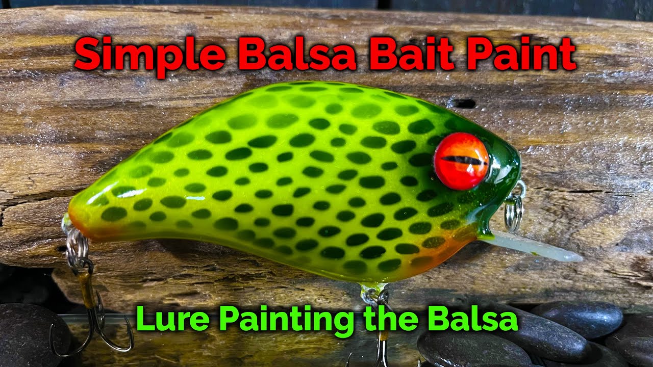 Lure Painting the Simple Balsa Bait Build - Coffin Bill Handmade