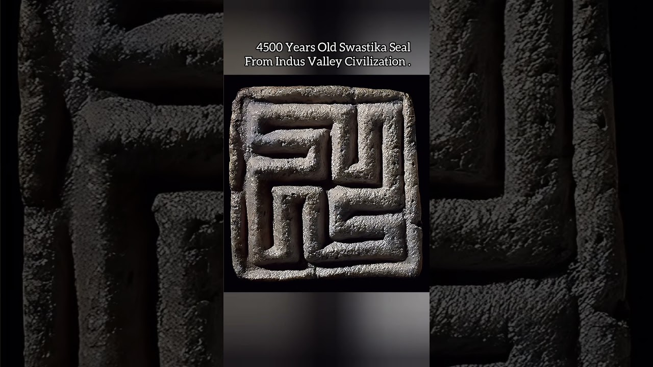 4500 Years Old Swastika Seal From Indus Valley Civilization 