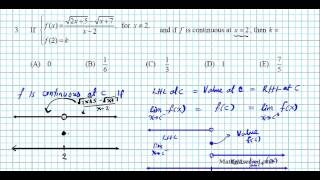 AP Calculus Multiple Choice Limits pt I #5 1969#3