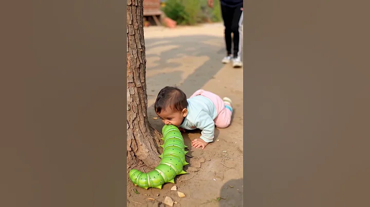 a baby eating caterpillar #cat #viral #trending #foryou #video #kitty #shorts #shortvideo