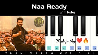 Naa Ready ❤️🔥 | Easy Piano Tutorial with Notes 📝 | Leo🔥😎