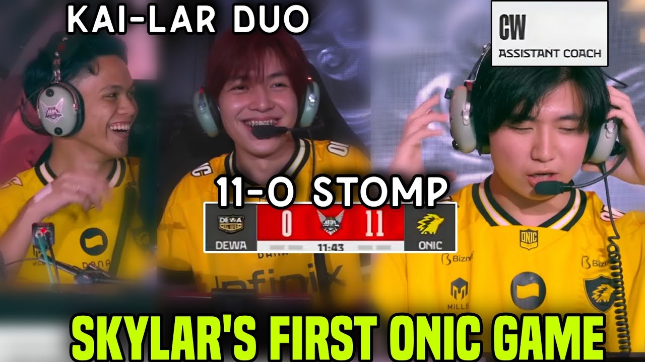 SKYLAR FIRST OFFICIAL GAME AS ONIC! ONIC FLAWLESS 11-0 WIN! ONIC SWEEPS DEWA 2-0