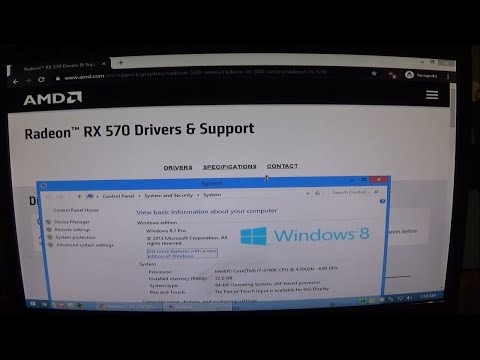 How to install AMD Radeon RX 570 Drivers on Windows 8.1 (Should work for all RX 500 series) 2023 mới nhất